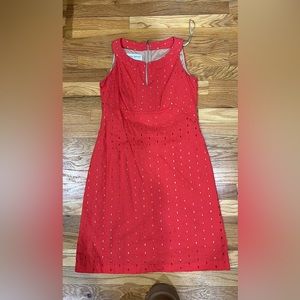 Donna ricco dress in orange/red